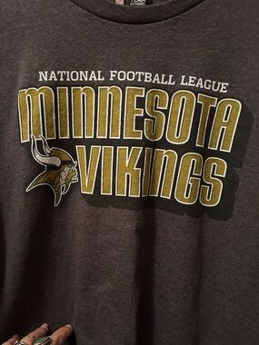 Team Apparel Minnesota Vikings Charcoal & Gold Graphic Tee.
2XL. Great condition